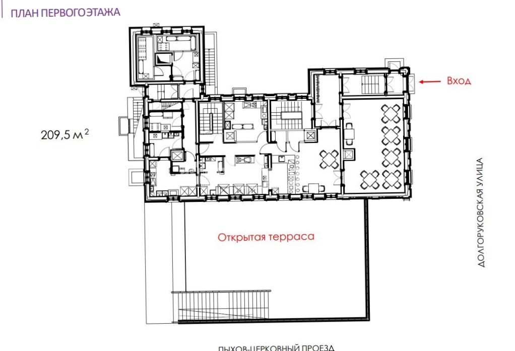 Здание целиком Долгоруковская, 25к1 площадью 420 квадратных метров
