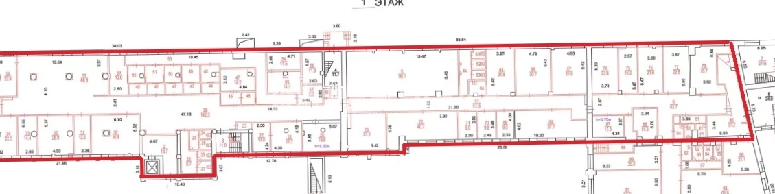 Офис Шаболовка 31 корпус А площадью 1263 квадратных метров