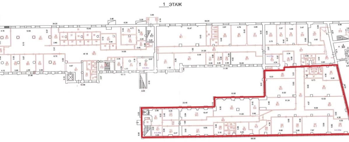 Офис Шаболовка 31 корпус А площадью 802 квадратных метров
