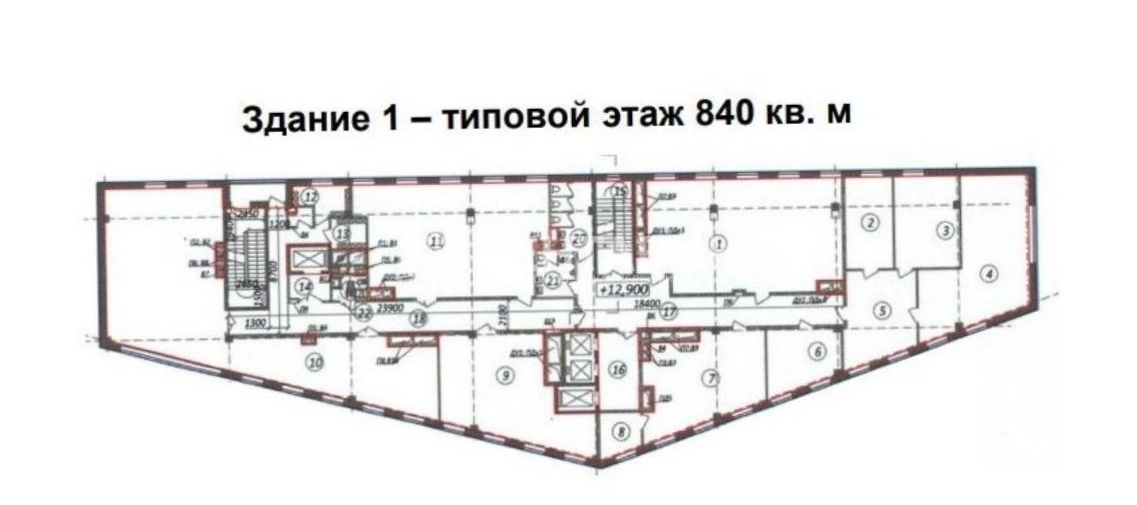 Здание целиком Деловой Дуэт площадью 7744 квадратных метров