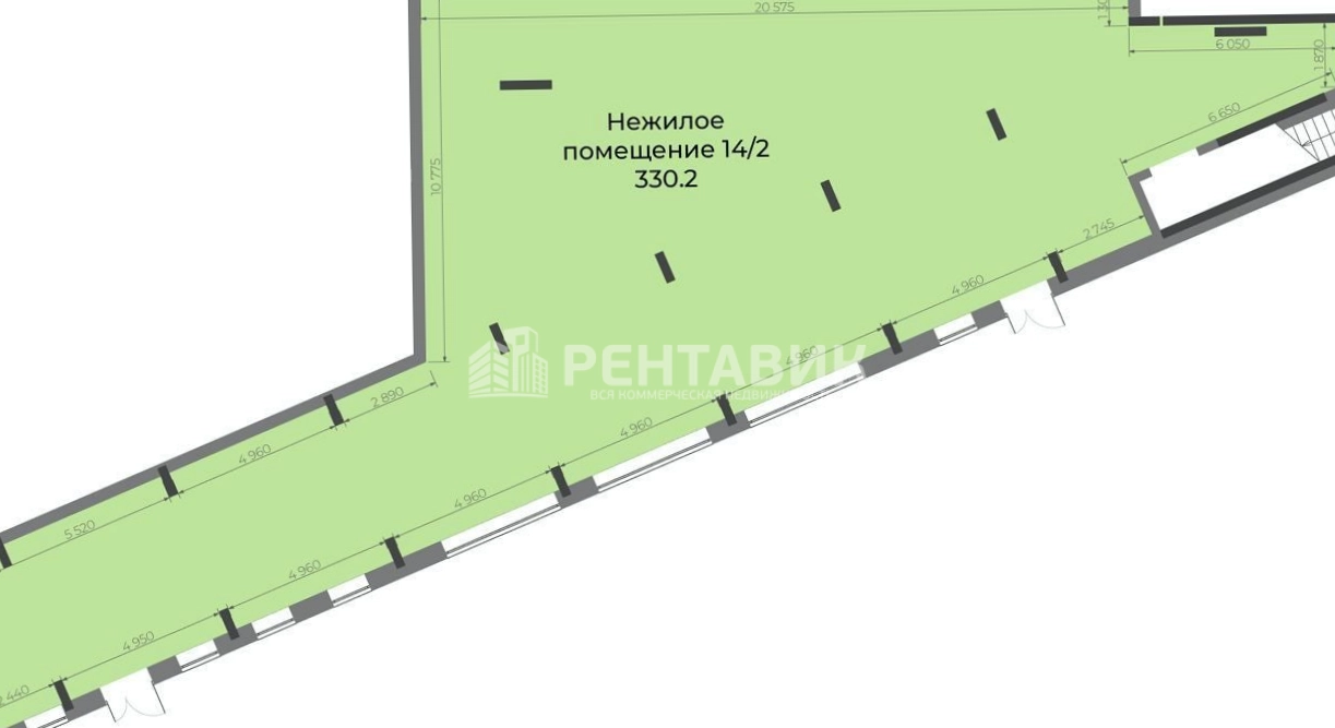 Помещение свободного назначения Atlantis Deluxe площадью 1188 квадратных метров