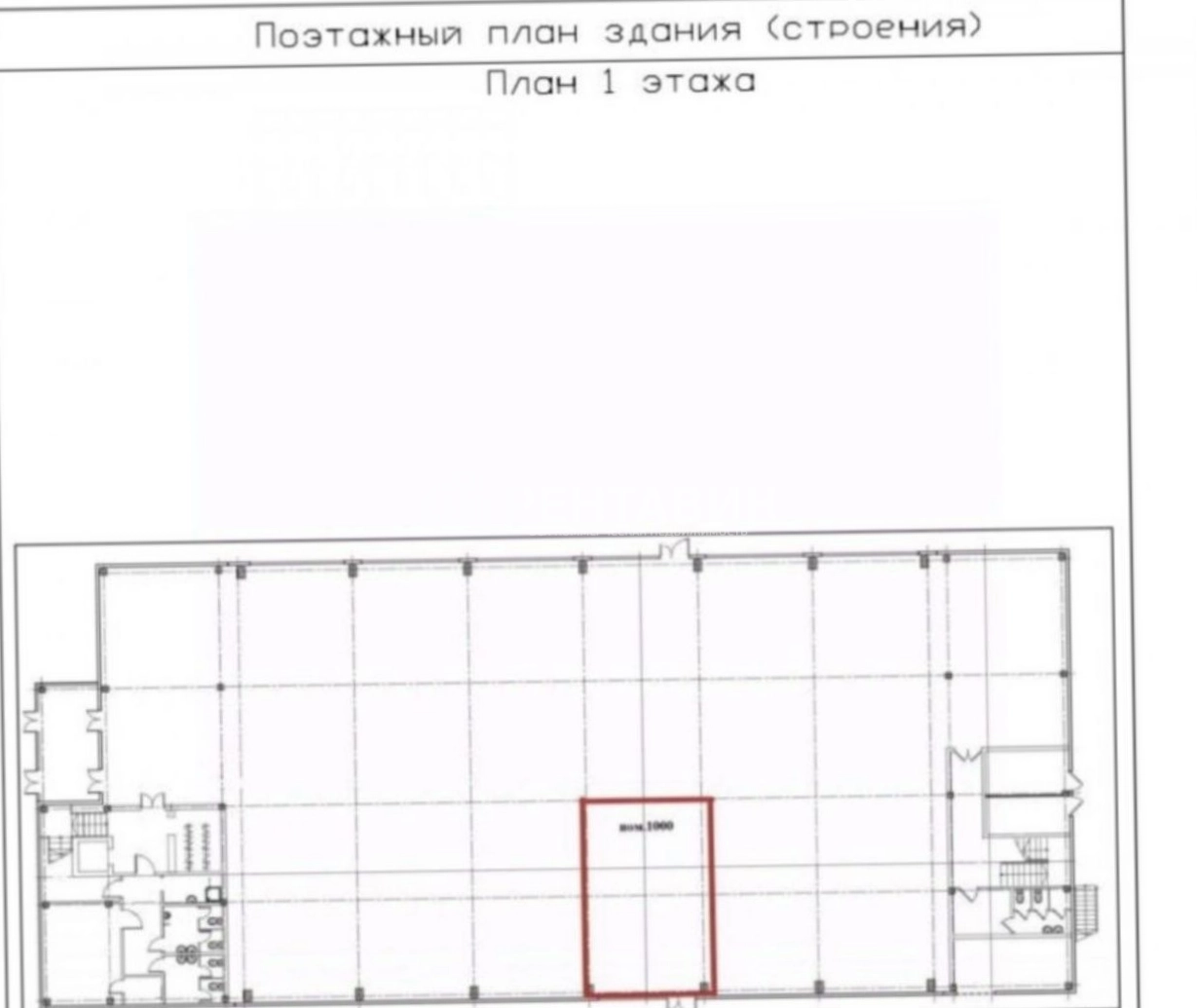 Помещение свободного назначения Крутая, 3 площадью 1840 квадратных метров