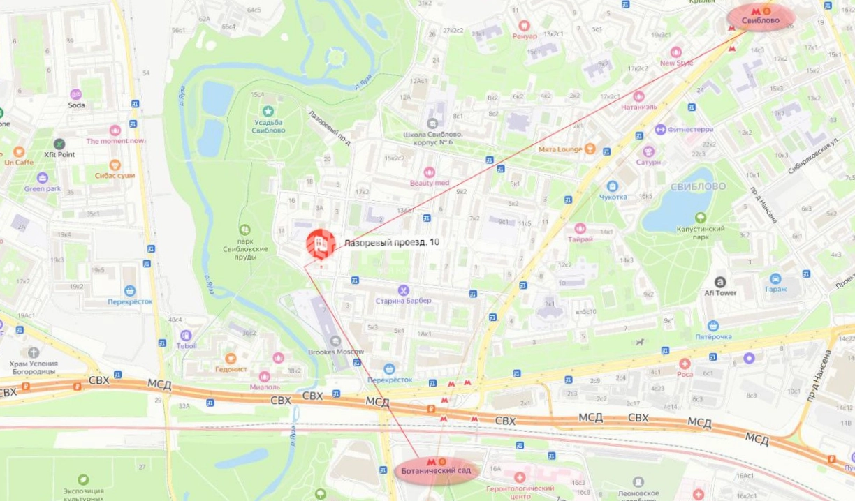 Помещение свободного назначения Лазоревый проезд, 10 площадью 513 квадратных метров
