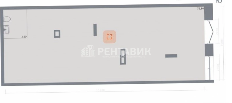 Помещение свободного назначения Кастура Таун площадью 83 квадратных метров