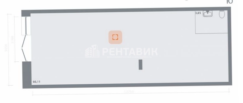 Помещение свободного назначения Кастура Таун площадью 69 квадратных метров