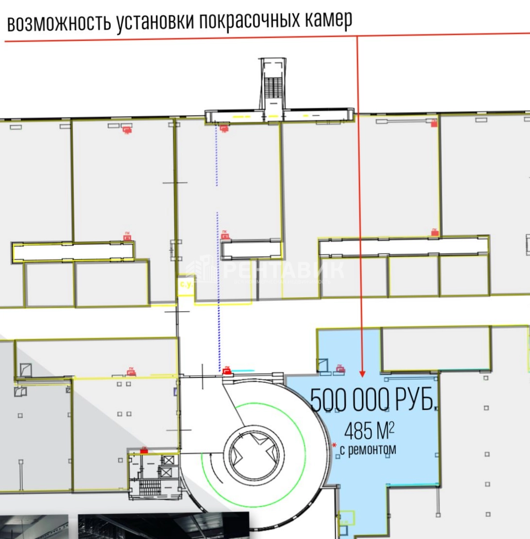Помещение свободного назначения 1-я Измайловского Зверинца, 8 площадью 485 квадратных метров