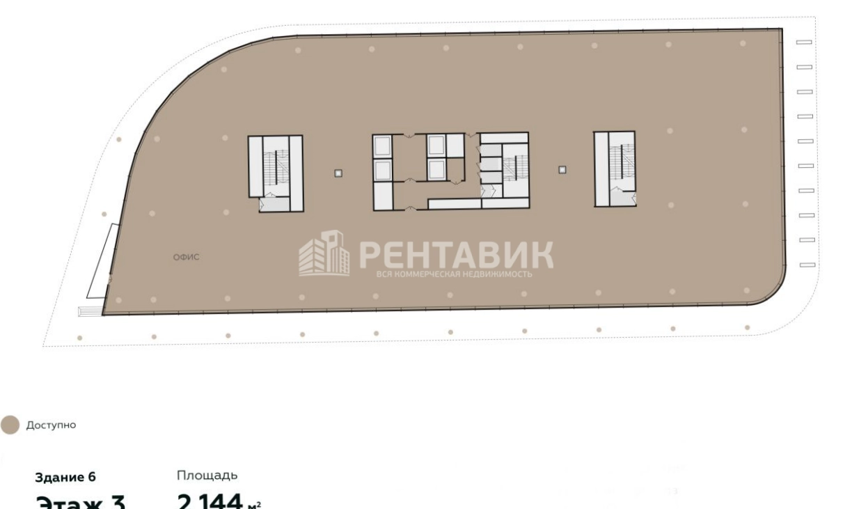 Офис Сколково Парк, корпус 6 площадью 8576 квадратных метров