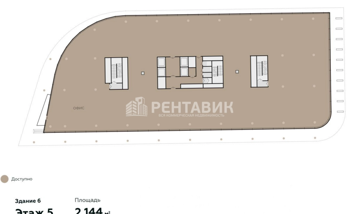 Офис Сколково Парк, корпус 6 площадью 8576 квадратных метров