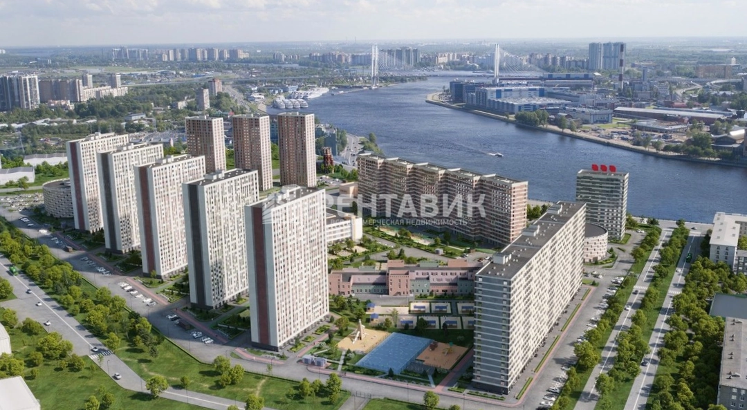 Здание Октябрьская набережная по адресу г Санкт-Петербург, Октябрьская наб, д 102