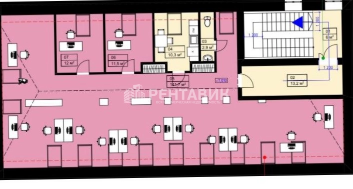 Здание целиком Лизы Чайкиной, 6с3 площадью 930 квадратных метров