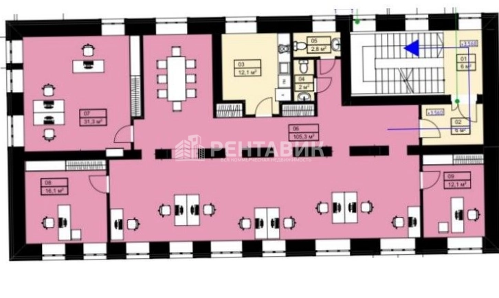 Здание целиком Лизы Чайкиной, 6с3 площадью 930 квадратных метров