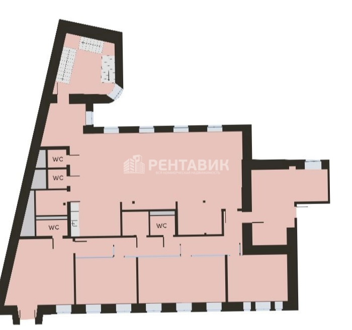 Офис Нега площадью 314 квадратных метров
