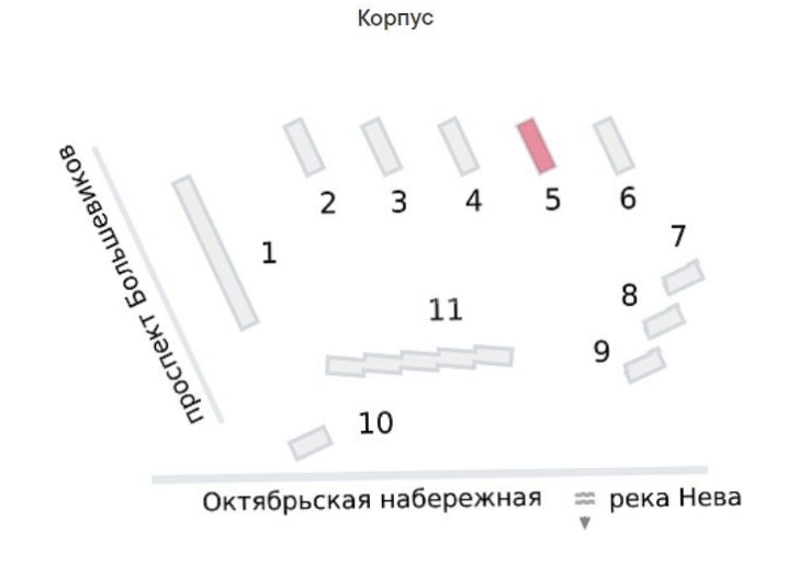 Помещение свободного назначения Октябрьская набережная площадью 92 квадратных метров
