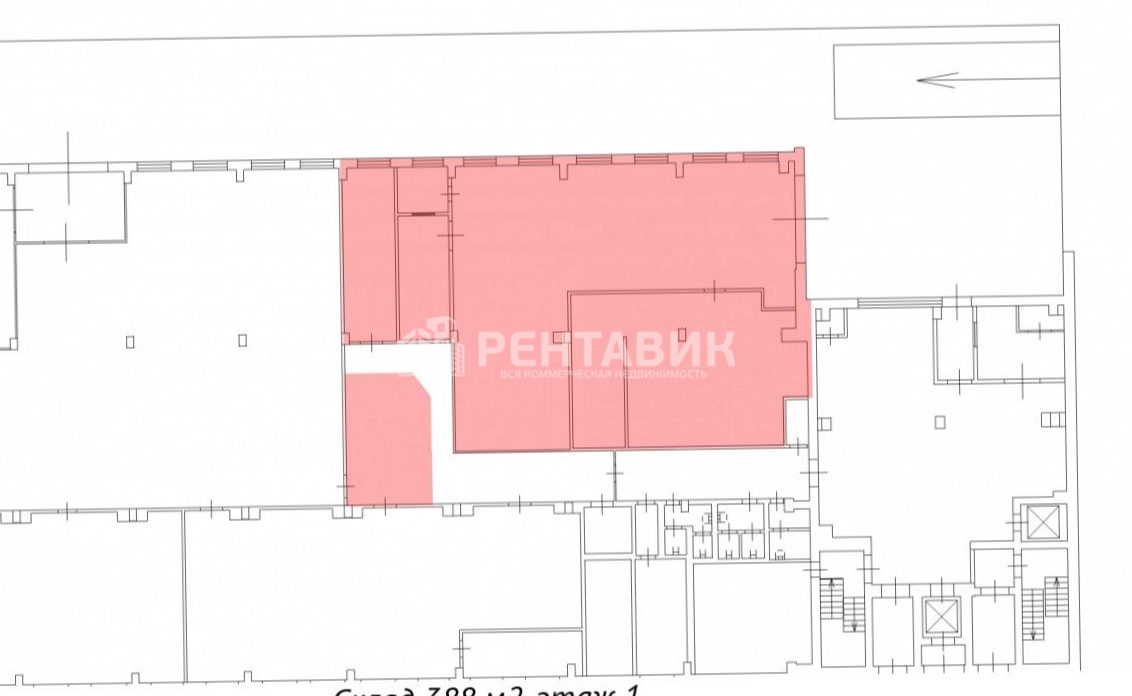 Склад Тореза, 68 Д площадью 388 квадратных метров