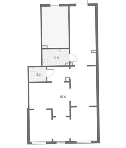 Помещение свободного назначения Цветной город, квартал 29 площадью 91 квадратных метров