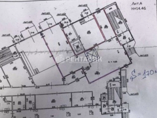 Помещение свободного назначения Бриз площадью 694 квадратных метров
