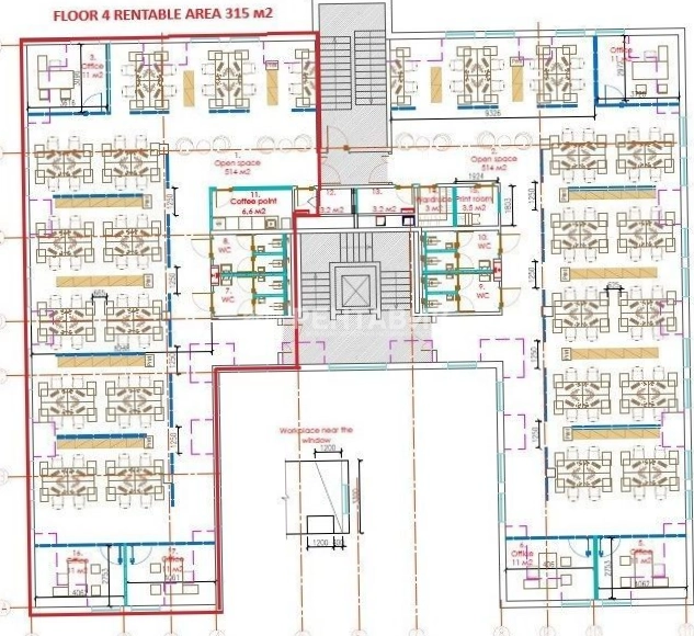 Офис Дом Немецкой Экономики площадью 477 квадратных метров