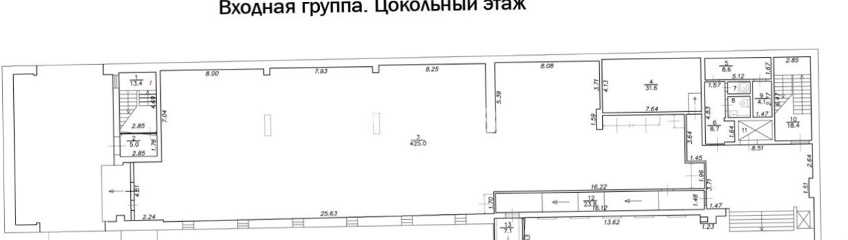 Офис Верхняя Красносельская, 16с1-3 площадью 1837 квадратных метров