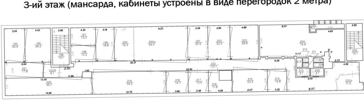 Офис Верхняя Красносельская, 16с1-3 площадью 1837 квадратных метров