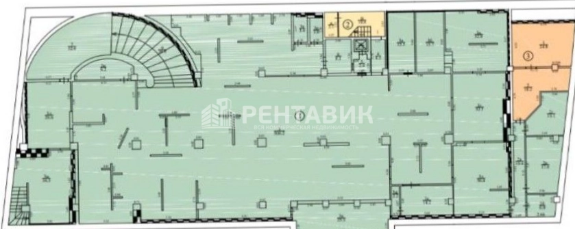 Помещение свободного назначения Оружейная Плаза площадью 1750 квадратных метров