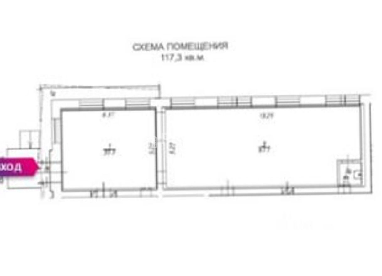 Торговая площадь Открытое, 24к36 площадью 117 квадратных метров