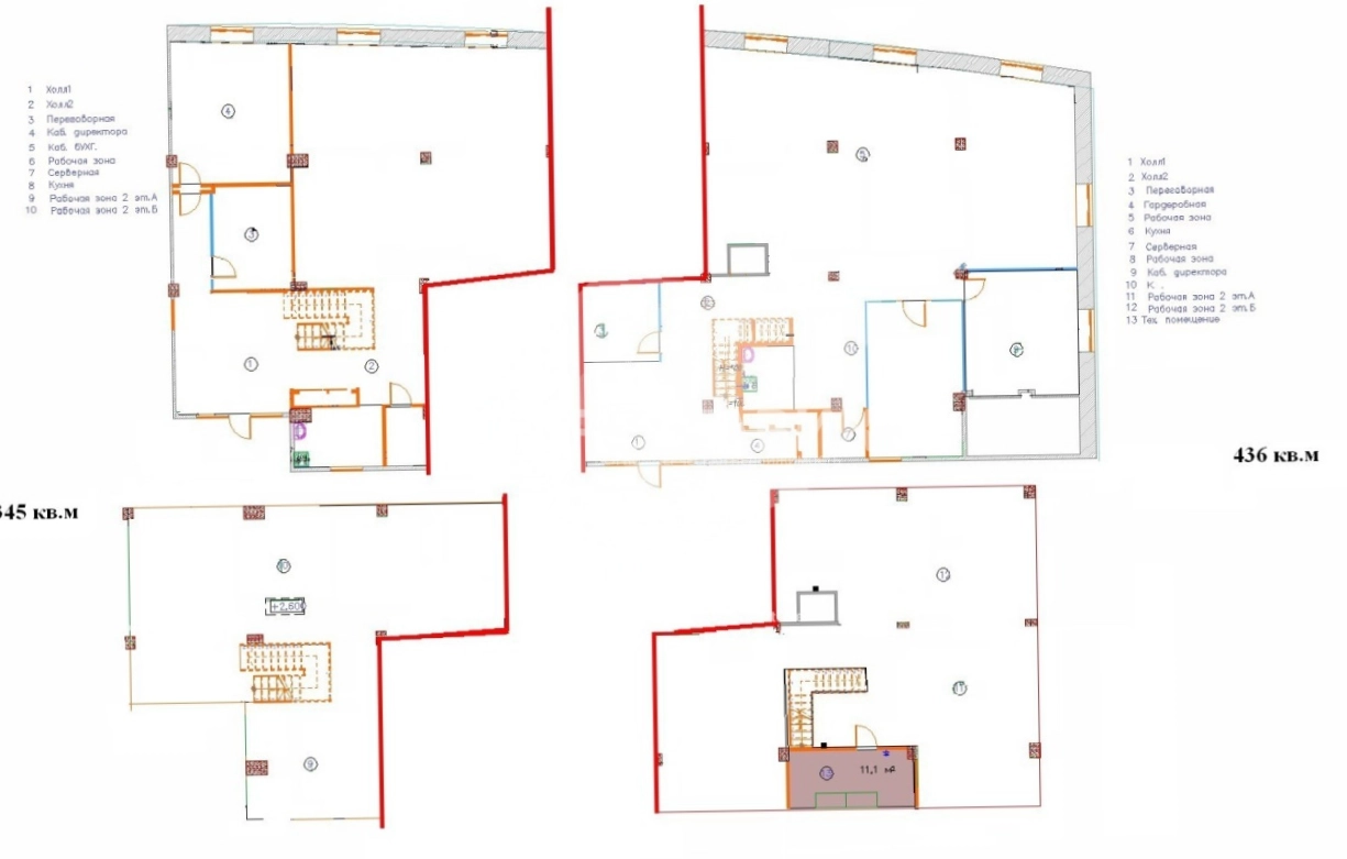 Офис W Plaza I площадью 345 квадратных метров