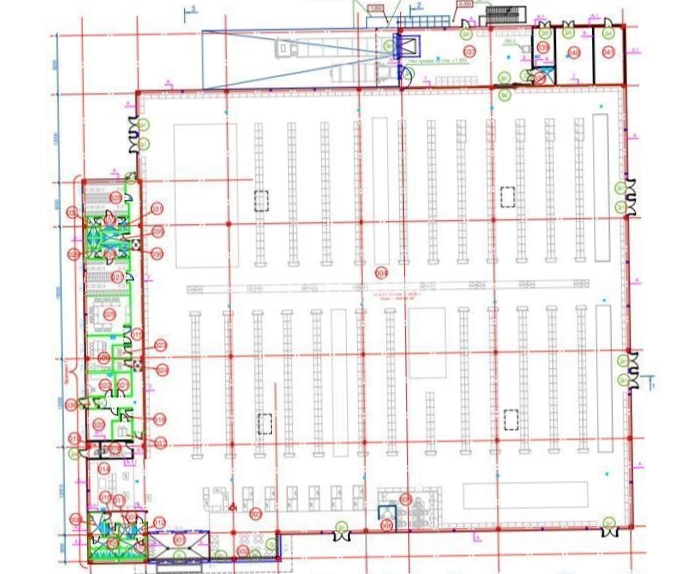 Торговая площадь Порошкино, 1-я линия, 1 площадью 4723 квадратных метров
