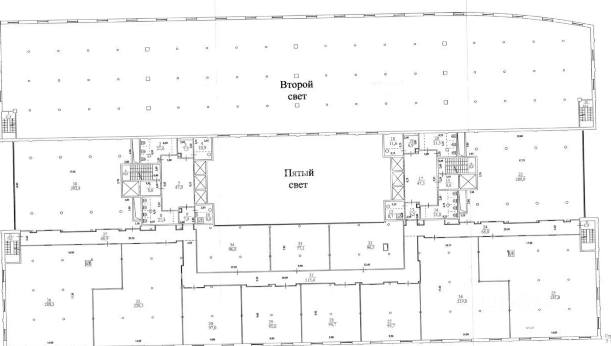 Офис W Plaza I площадью 1300 квадратных метров