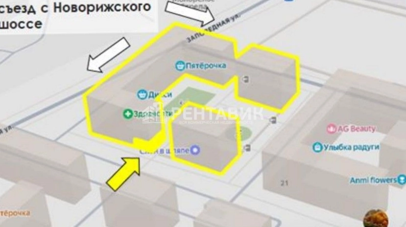 Помещение свободного назначения Ильинские луга, Заповедная 20 площадью 127 квадратных метров
