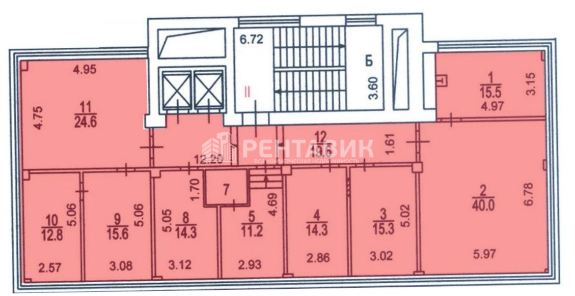 Офис Вернадский площадью 183 квадратных метров