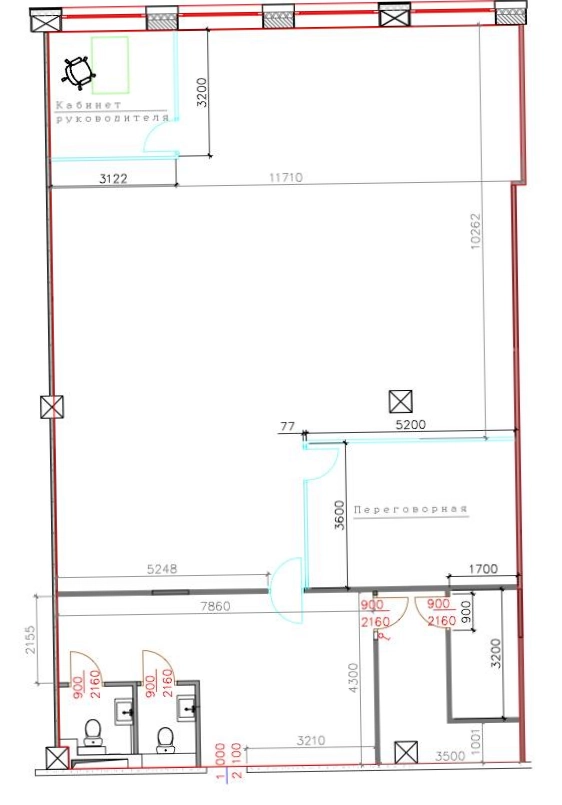 Офис Зенит Плаза площадью 449 квадратных метров