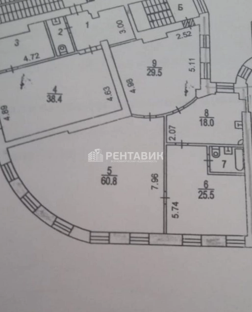 Офис Бауманская, 33-2с1 площадью 200 квадратных метров