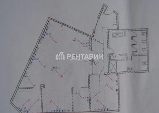 Офис Чистые Пруды площадью 143 квадратных метров