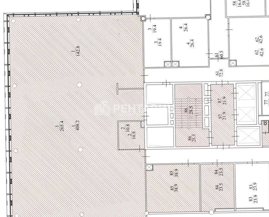 Офис Comcity, Фаза Альфа площадью 523 квадратных метров