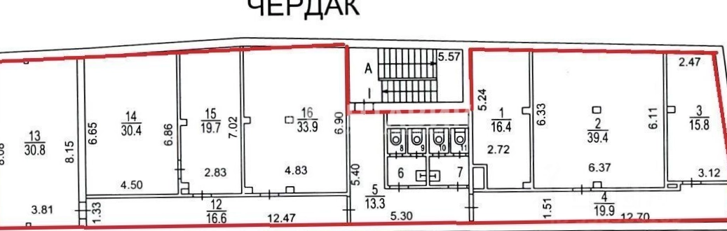 Офис Архангельский, 6с2 площадью 242 квадратных метров