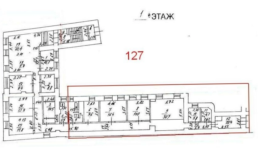 Офис Гороховский, 14с2 площадью 127 квадратных метров