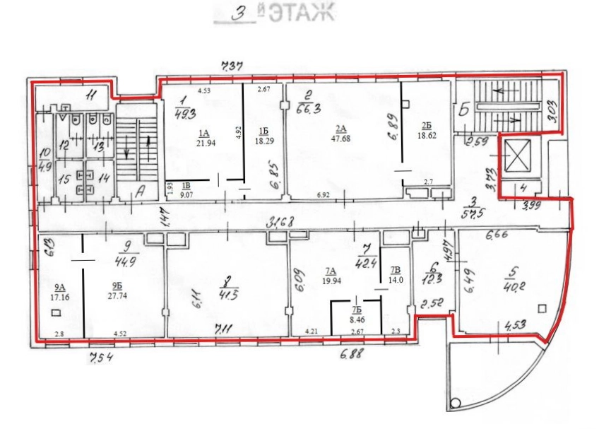 Офис Таганская, 34с3 площадью 853 квадратных метров