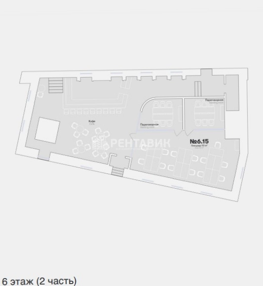 Офис Остоженка, 25с1 площадью 1844 квадратных метров