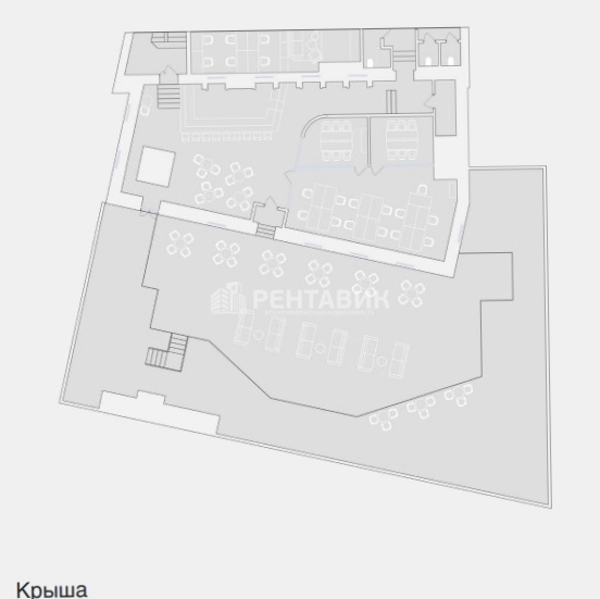 Офис Остоженка, 25с1 площадью 1844 квадратных метров