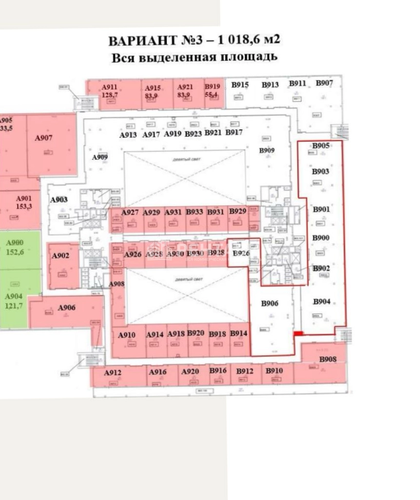 Офис Grand Setun Plaza / Гранд Сетунь Плаза площадью 1018 квадратных метров