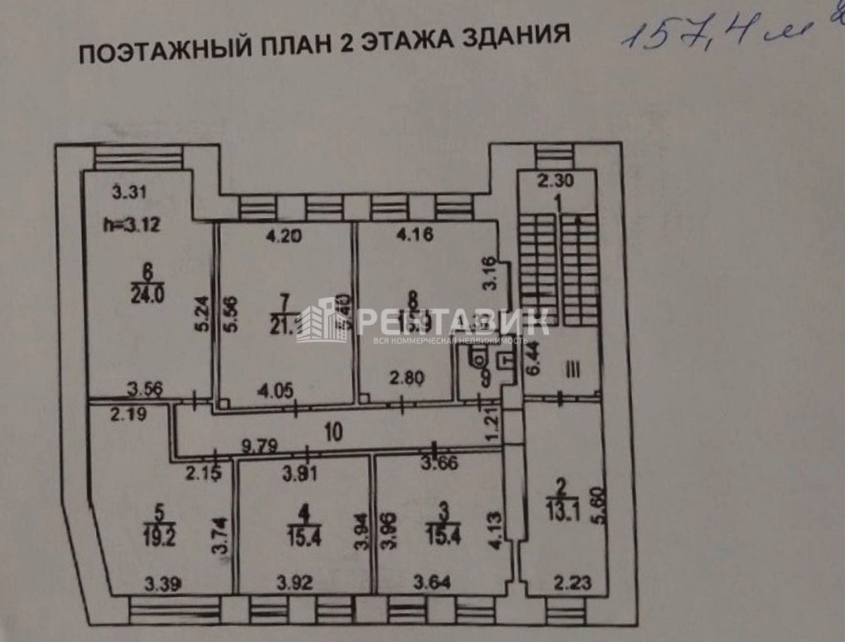 Офис 1-й Колобовский, 17с1 площадью 157 квадратных метров