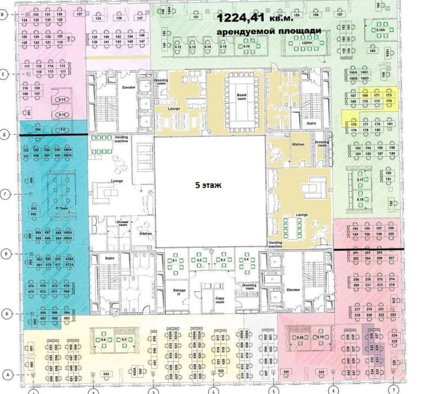 Офис Алкон I. Корпус 4 площадью 1224.1 квадратных метров
