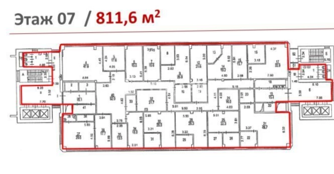 Офис Пресненский, 14 площадью 2076.6 квадратных метров