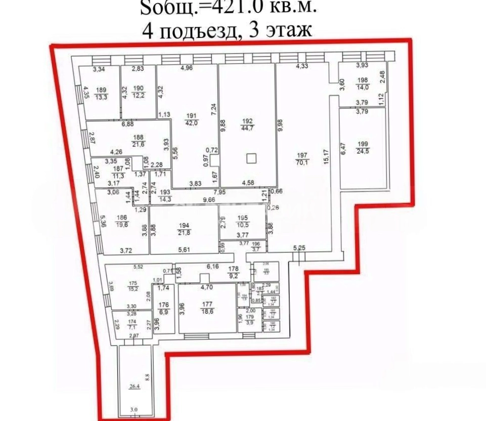 Офис Горизонт площадью 421 квадратных метров