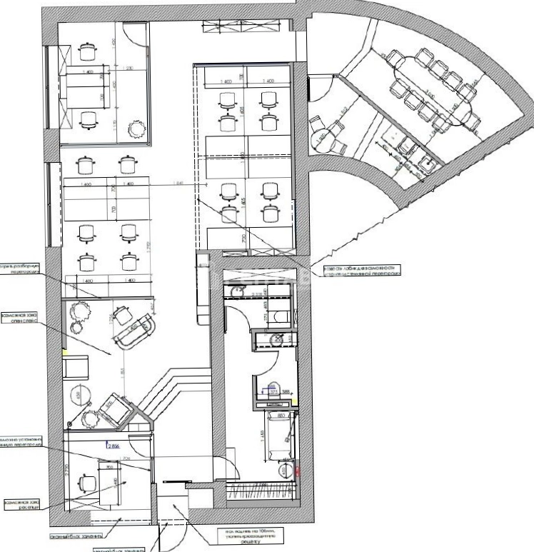 Офис Central Park Tower - Цэнтрал Парк Тауэр площадью 165.6 квадратных метров