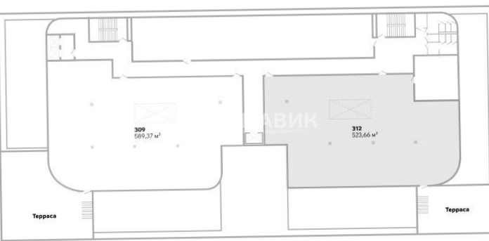 Офис Smart Ириновский площадью 523 квадратных метров