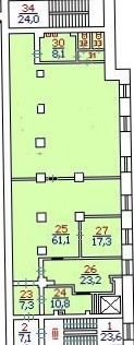 Офис СОЦИУМ-СОКОЛ, 80к17 площадью 248 квадратных метров
