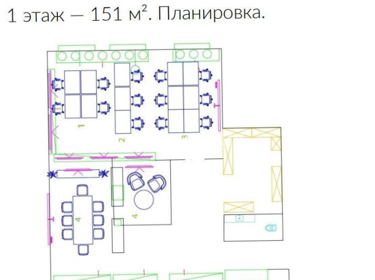 Офис Большевик II, строение 10 площадью 151 квадратных метров
