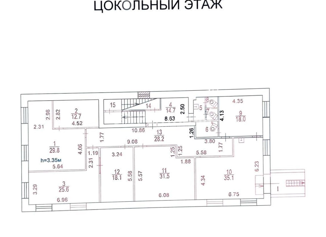 Здание целиком Академика Туполева, 15к17 площадью 969 квадратных метров