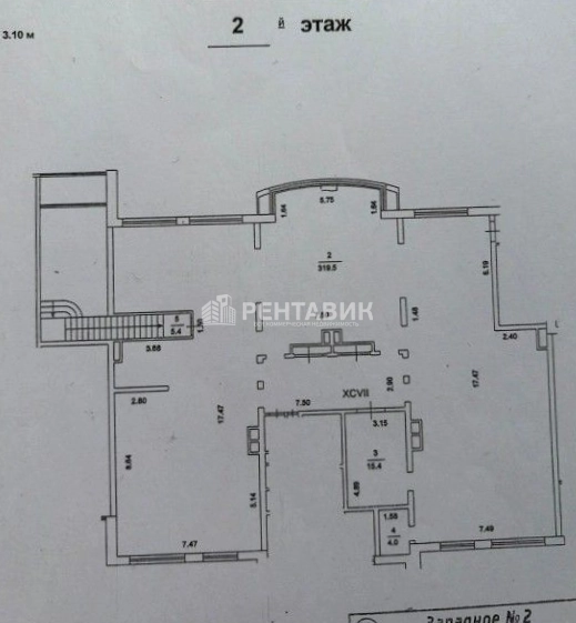 Офис Миракс Парк площадью 397 квадратных метров